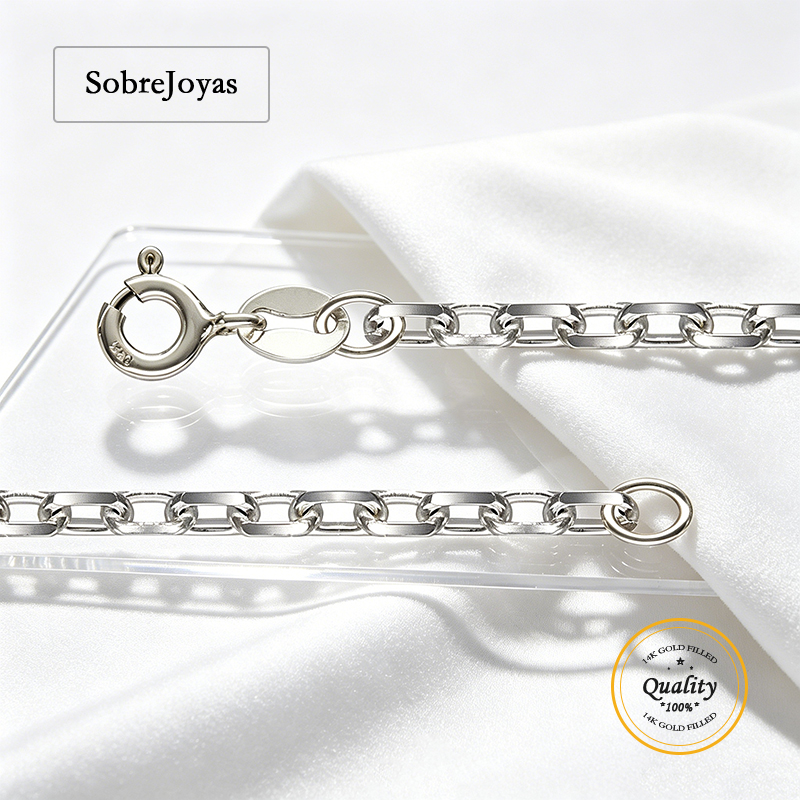 Jewelry Making Dc - Cadena de Plata de Ley 925
