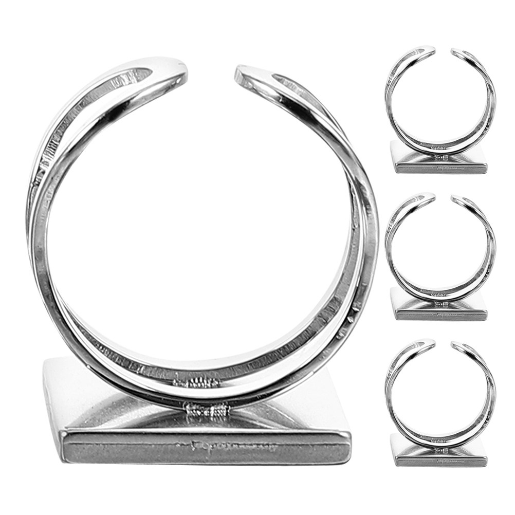 4 piezas de bases de anillo cu - Jewelry Making Gemstones reseña y precio