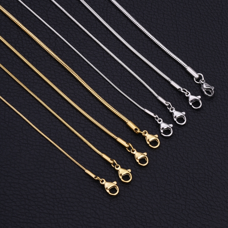 Cadena de serpiente de Plata d - Lobster Clasp Silver reseña y precio