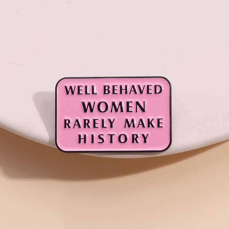 Alfileres de esmalte feminista - Jewelry Making History reseña y precio